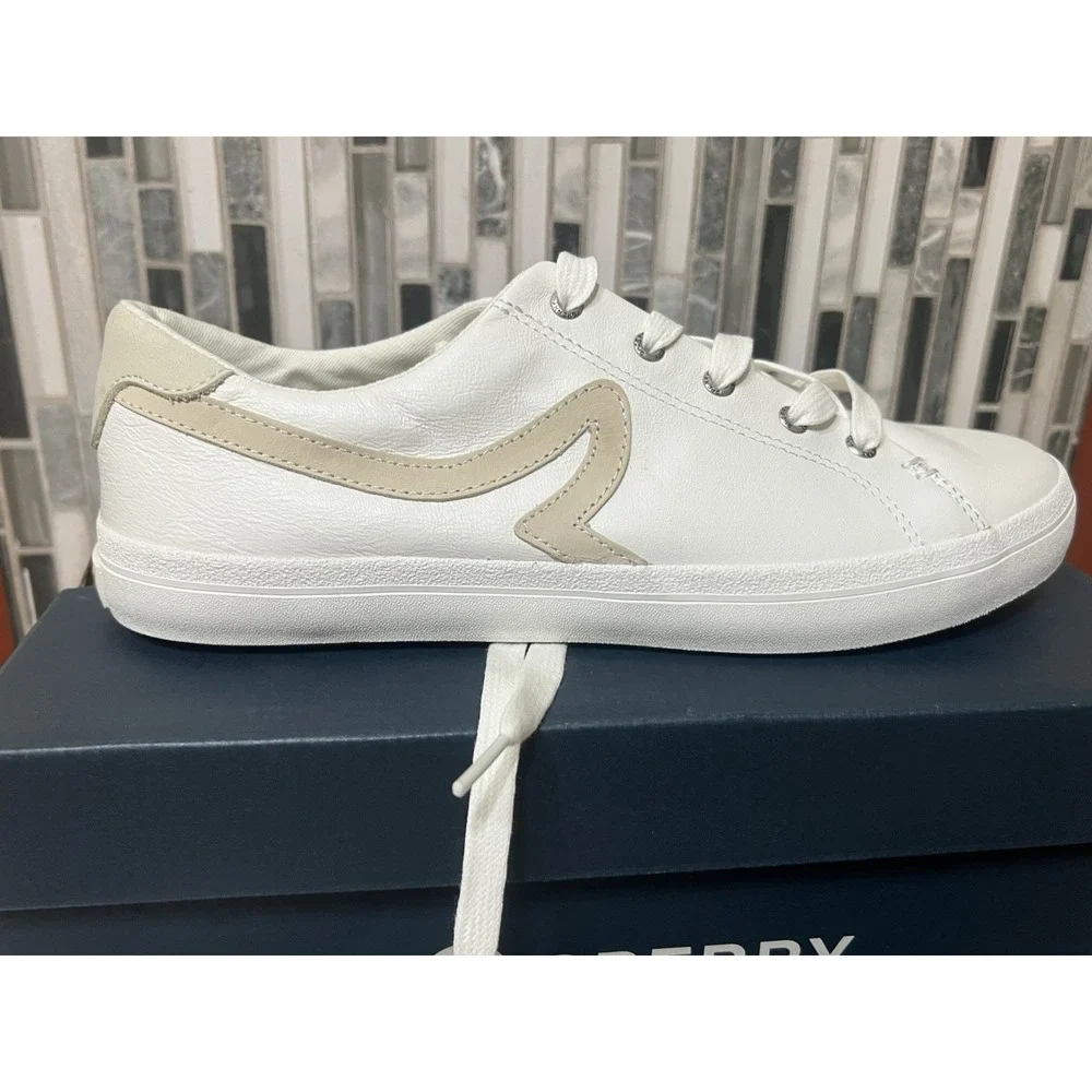 Sperry Women's Boat Shoes Sandy LTT Leather White Size‎ 10